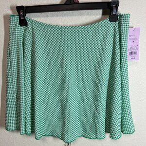NWT Wild Fable Skorts Skirt Flare Tennis Casual Retro Y2K Green Size Medium
